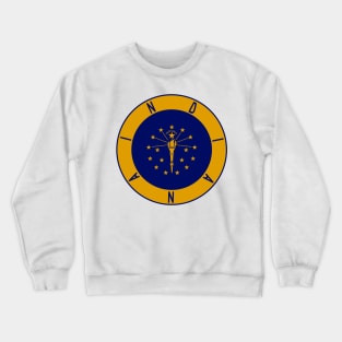 Indiana Flag Decal Crewneck Sweatshirt